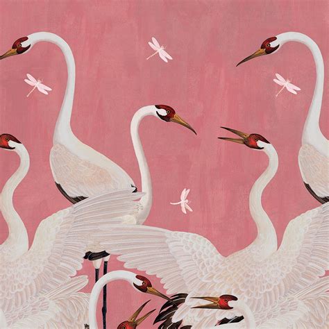 gucci pink heron wallpaper